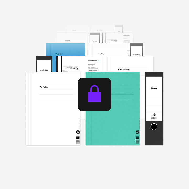 Illustration: Papierdokumente-Archiv
